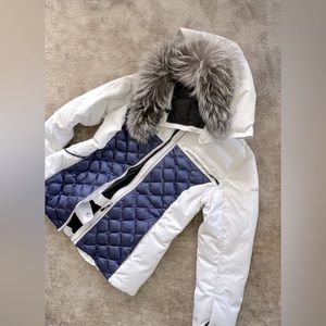 KARBON SKI JACKET Size 8 with real fox fur